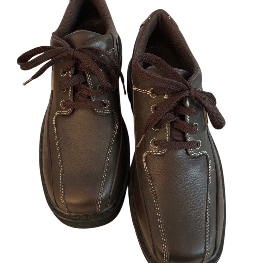 Sz 11.5 NY Lug Co Moc Toe Oxford Lugz Brown Leather Casual Shoes Y2K EUC